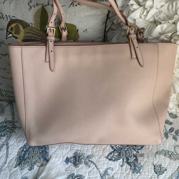 Tory Burch Large York Leather Buckle Tote - Picture 2 of 6